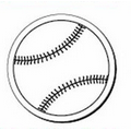 Baseball Notekeeper Magnet- 20 Mil Spot or Process Color (3"x3")
